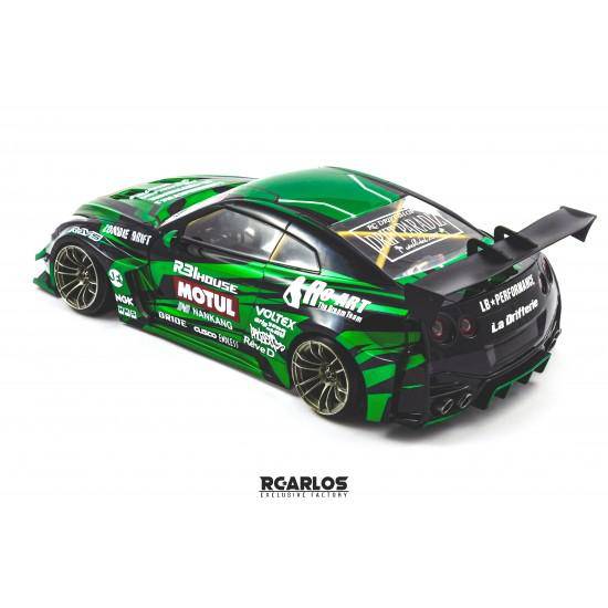 RC ARLOS LIBERTY WALK NISSAN GTR 35 BODY SHELL - Aussie Hobbies 