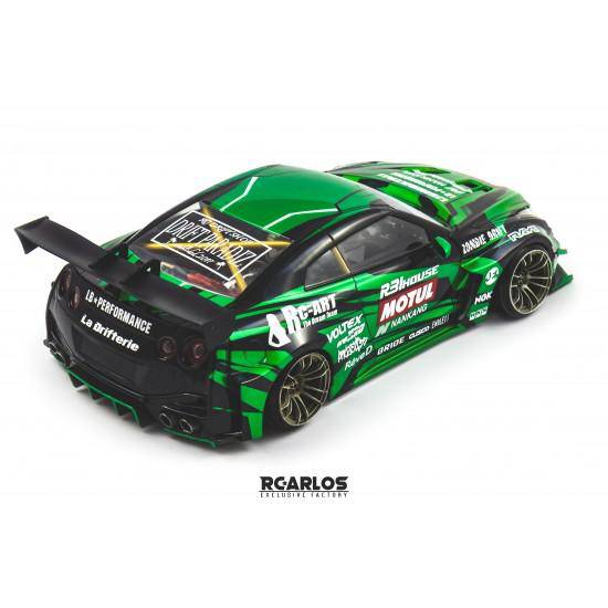 RC ARLOS LIBERTY WALK NISSAN GTR 35 BODY SHELL - Aussie Hobbies 