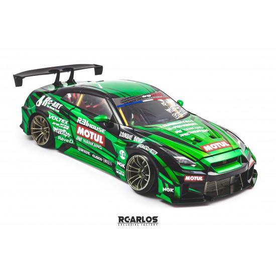 RC ARLOS LIBERTY WALK NISSAN GTR 35 BODY SHELL - Aussie Hobbies 