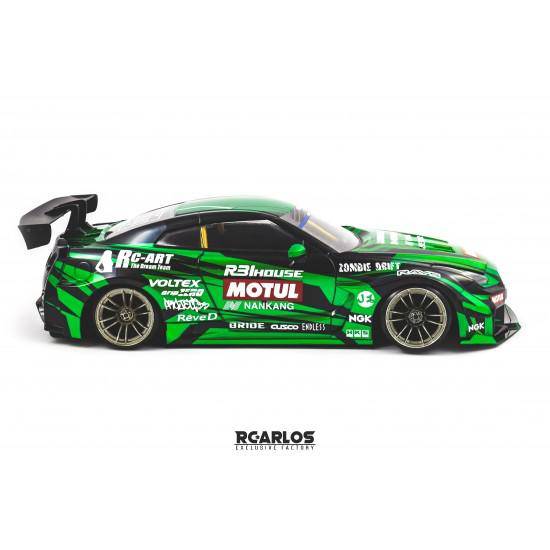 RC ARLOS LIBERTY WALK NISSAN GTR 35 BODY SHELL - Aussie Hobbies 