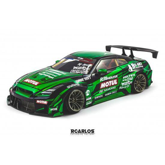 RC ARLOS LIBERTY WALK NISSAN GTR 35 BODY SHELL - Aussie Hobbies 