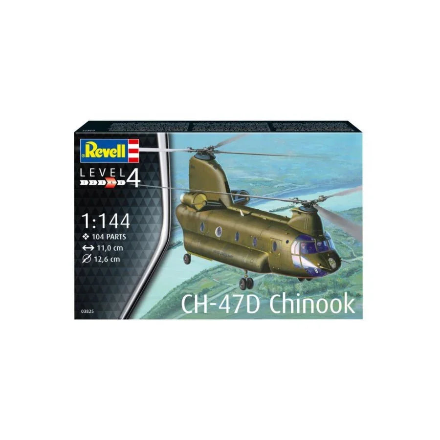 Revell 1/144 CH-47D Chinook Helicopter Scaled Plastic Model Kit