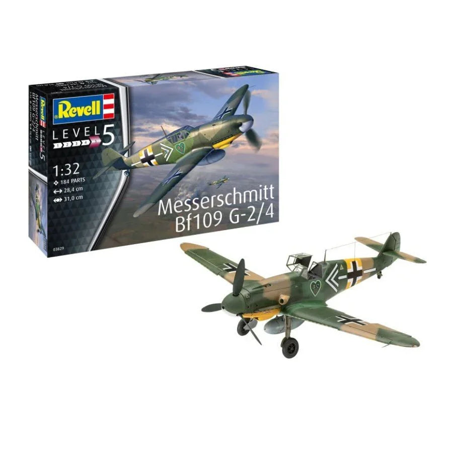 Revell 1/32 Messerschmitt Bf109G-2/4 Fighter Fighter Scaled Plastic Model Kit