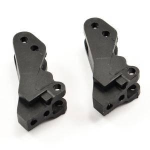 Black RC car suspension arms for model kits, precision-engineered parts for hobbyists