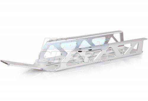 650016B | Rovan Silver Aluminium CNC Dragon Bone Lightened Main Chassis - Aussie Hobbies