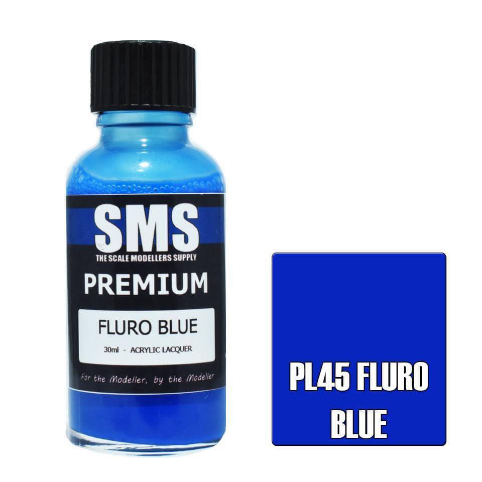 Premium FLURO BLUE 30ml - Aussie Hobbies