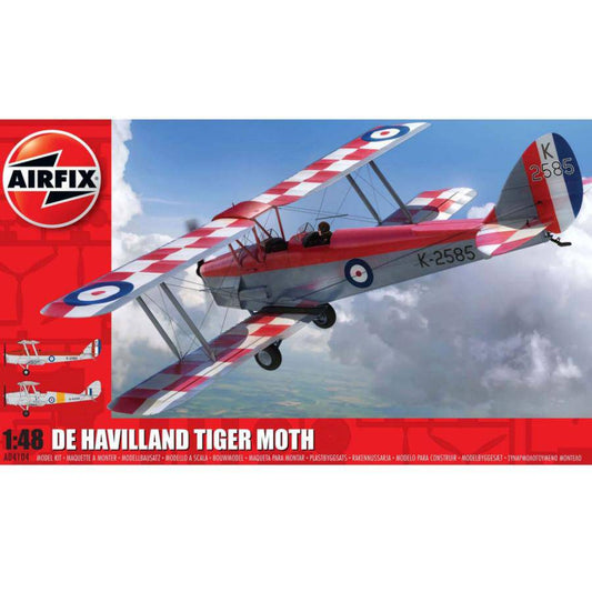 AirFix DE Havilland DH82A Tiger Moth 1:48 Plastic Model Kit - Aussie Hobbies 