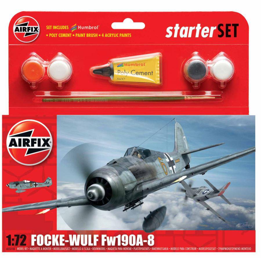AirFix Focke Wulf FW190A 1:76 Plastic Model Kit - Aussie Hobbies