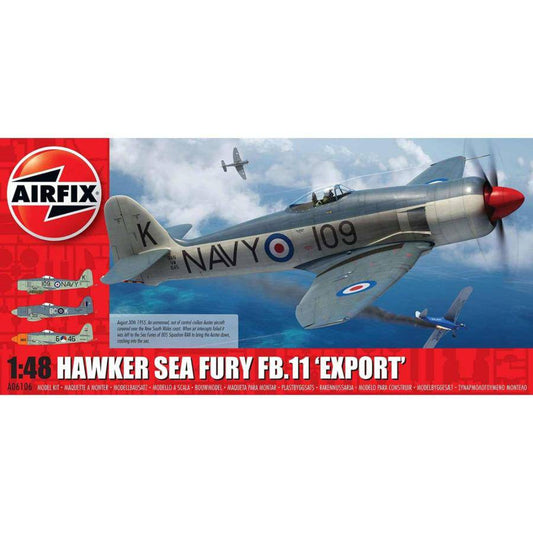 AirFix Hawker Sea Fury FB.II 1:48 Plastic Model Kit - Aussie Hobbies 