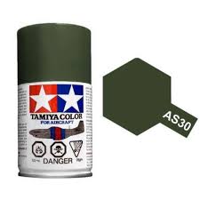 Tamiya Spray Paint Dark Green AS-30 - Aussie Hobbies 