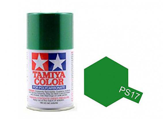 Tamiya - Spray Paint Polycarbonate Metallic Green PS-17 - Aussie Hobbies 