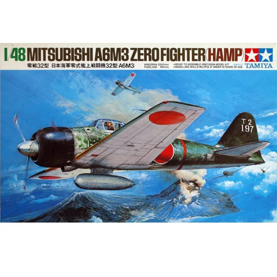 Tamiya 1:48 Mitsubishi A6M3 Zero Fighter