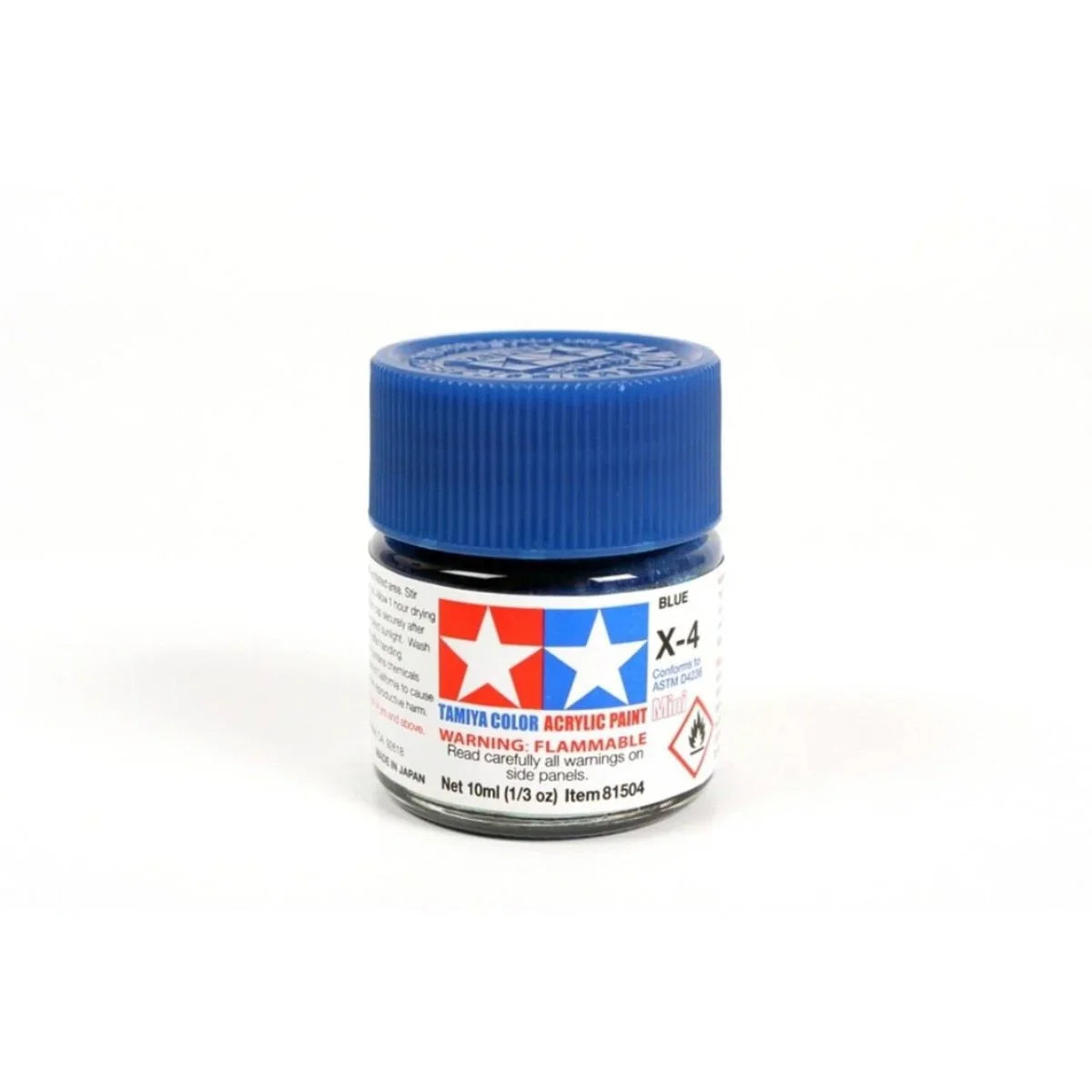 Tamiya X-4 Blue Acrylic Paint Mini 10ml for model kits and hobbies