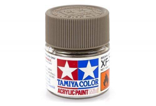 Tamiya XF-64 Brown acrylic paint mini bottle for model kits and hobbies