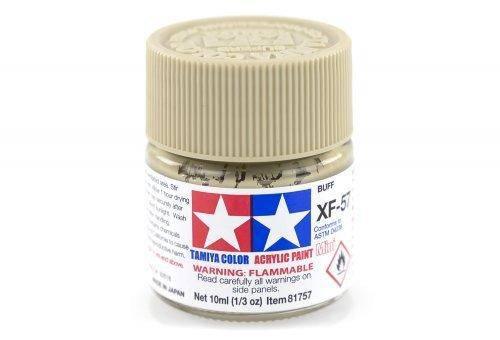 Tamiya XF-57 Buff Acrylic Paint 10ml for model kits and hobby projects