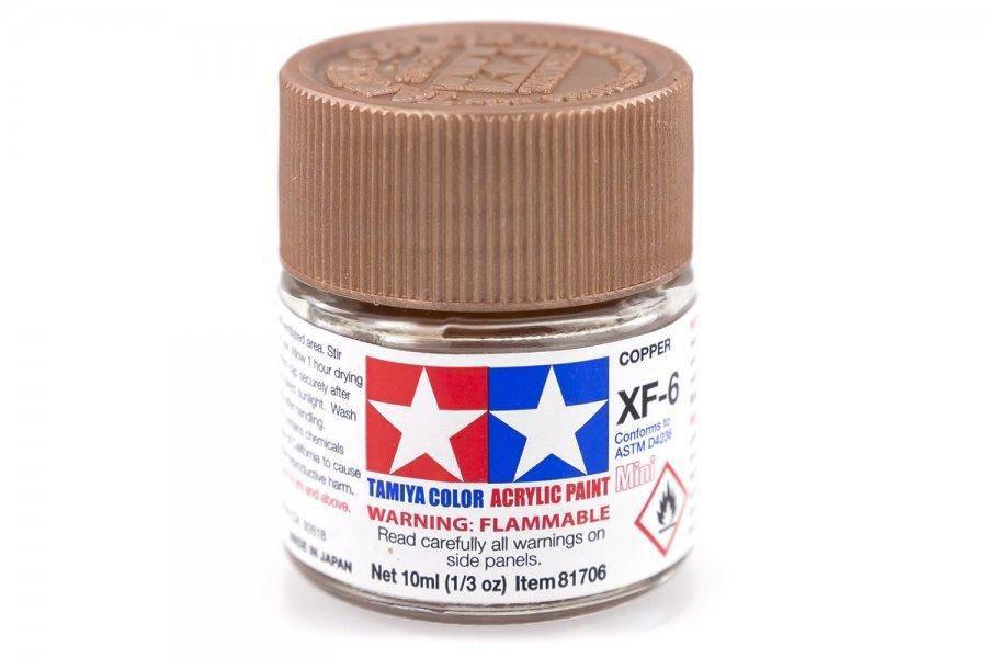 Tamiya - Mini Acrylic Copper XF-6