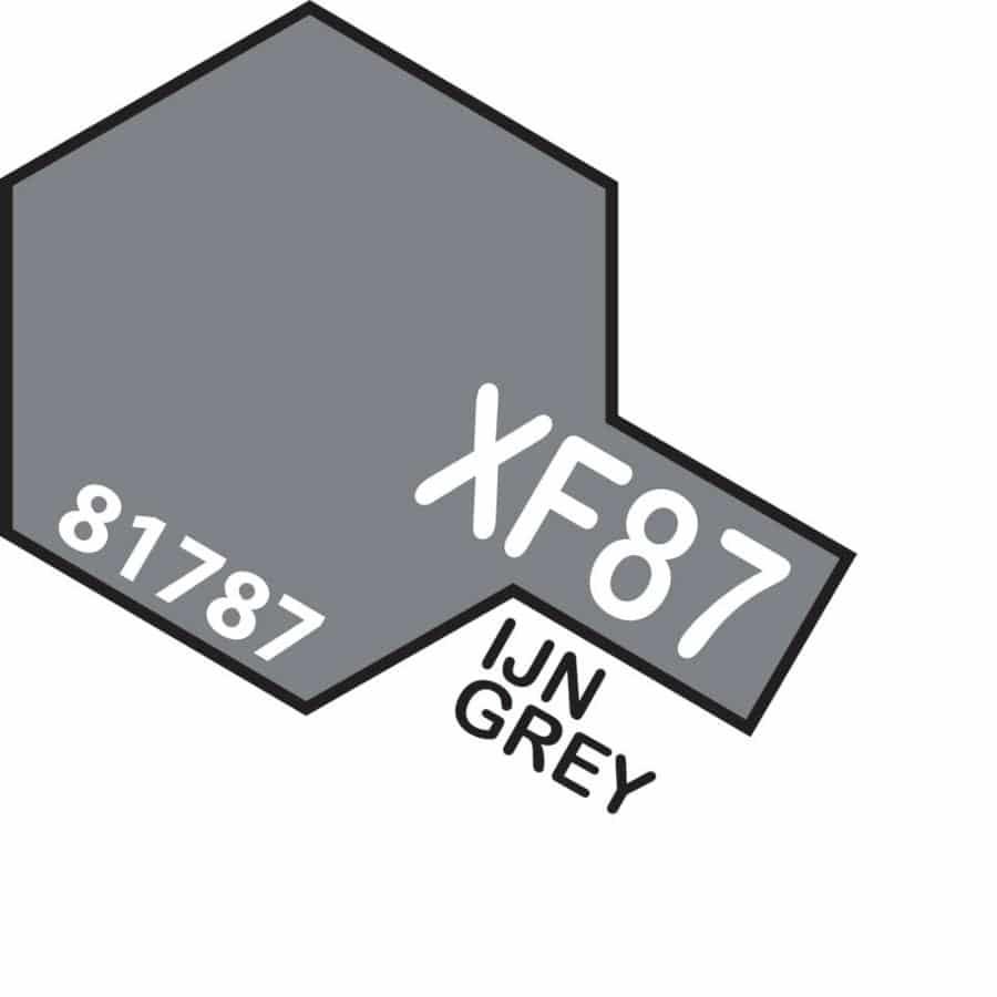 Tamiya Mini Acrylic IJN Grey XF-87 (Maizuru A) (Flat)