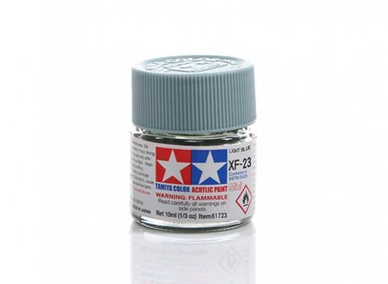 Tamiya XF-23 Light Blue Acrylic Paint for Model Kits, 10ml Bottle