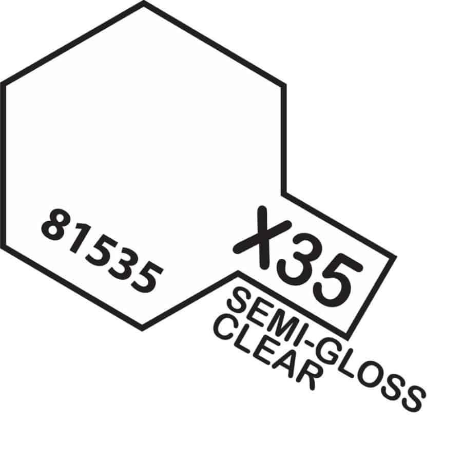Tamiya Mini Acrylic Semi Gloss Clear X-35