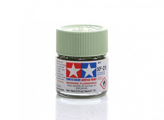 Tamiya XF-21 Sky Acrylic Paint 10ml for model kits and hobby projects