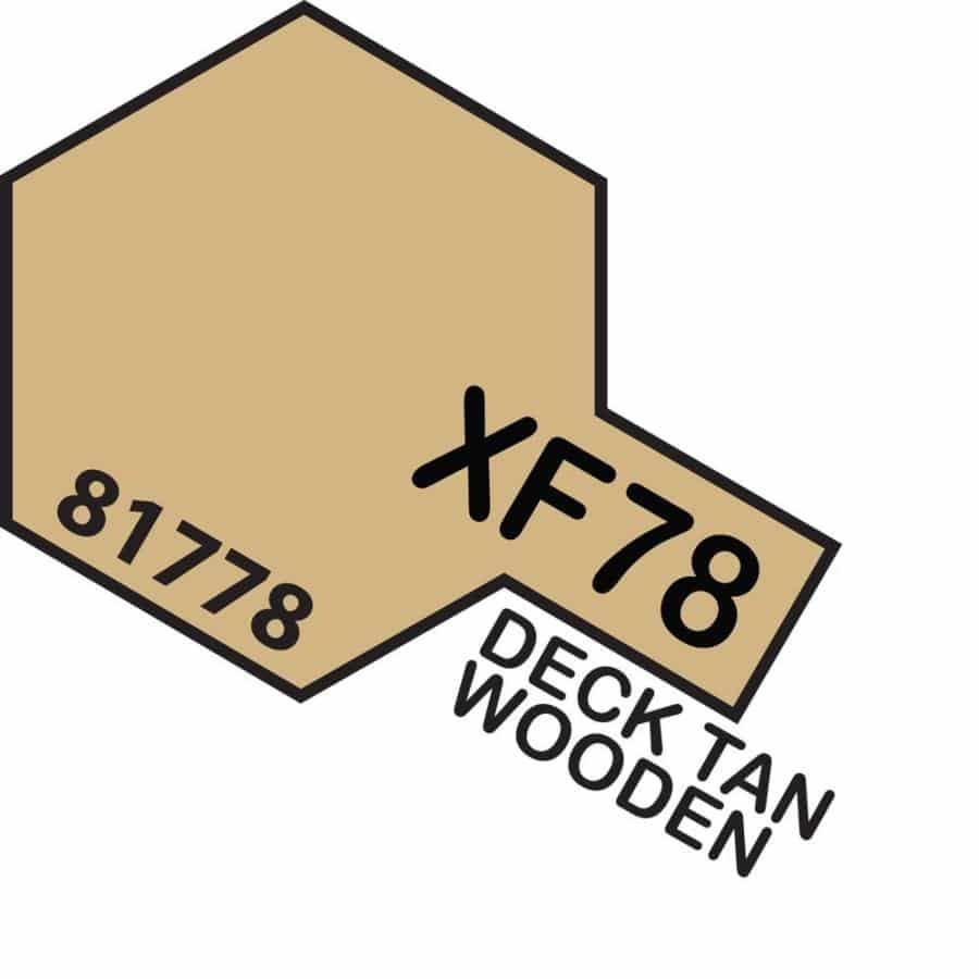 Tamiya Mini Acrylic Wooden Deck Tan XF-78 (Flat)