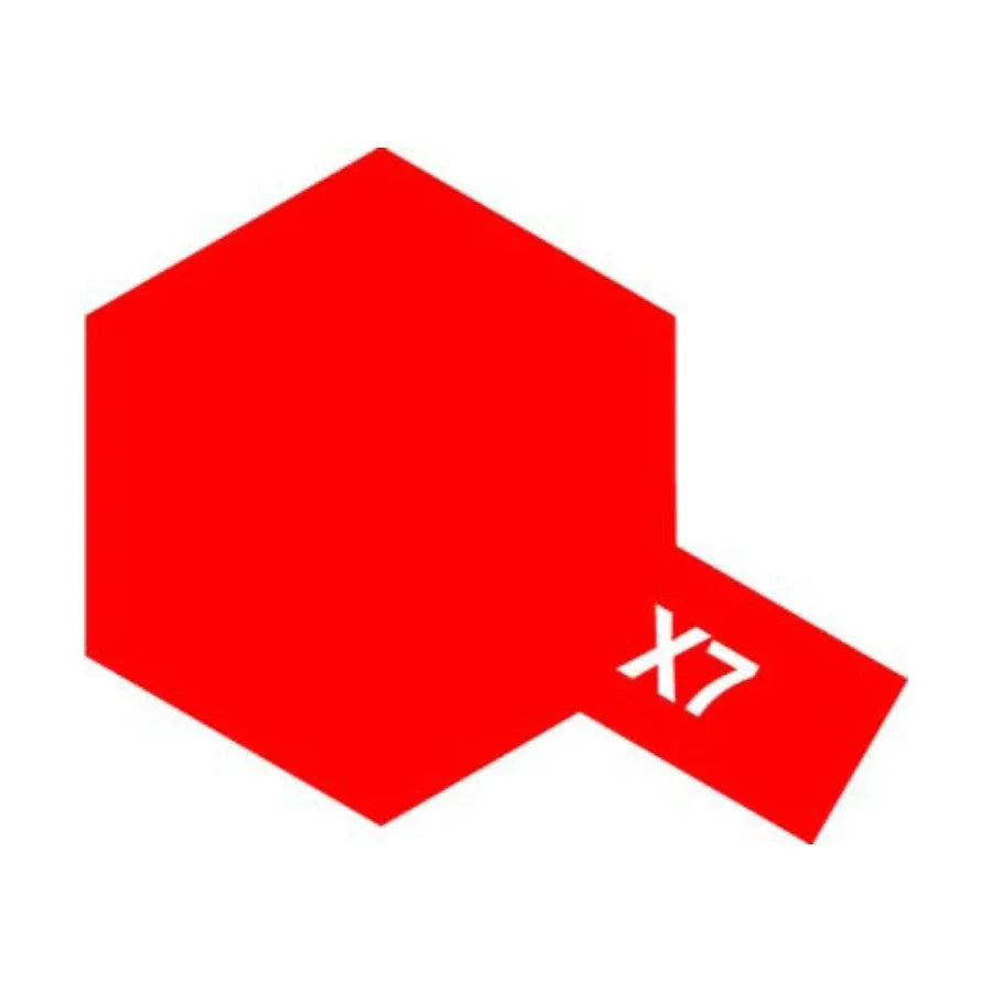 Tamiya Mini Acrylic Paint – Red (X-7) – 10ml Gloss Finish