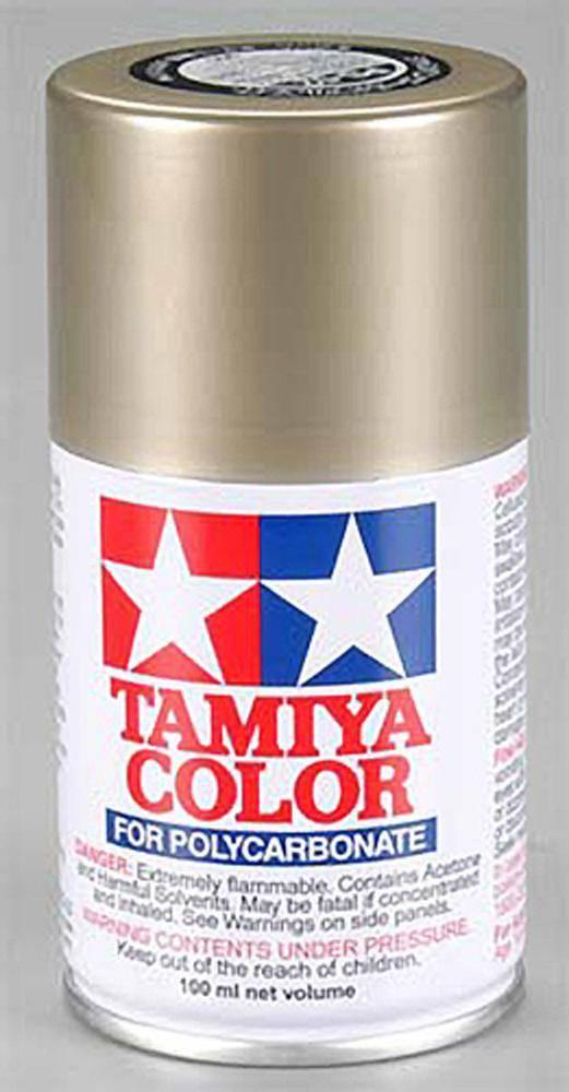 Tamiya Color spray paint for polycarbonate, gold metallic finish, 100ml can for model kits and hobbies