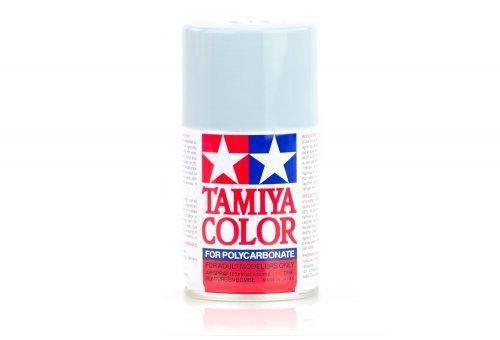Tamiya Color spray paint for polycarbonate models, light blue can with red and blue label