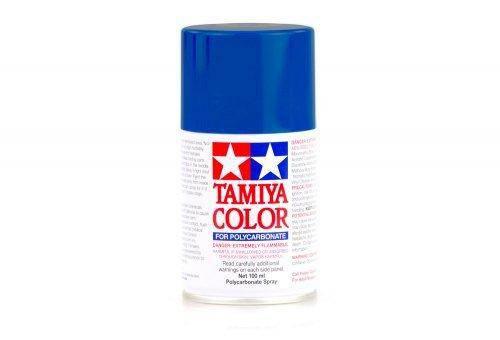 Tamiya Color spray paint for polycarbonate, 170ml can with blue cap, ideal for model kits and hobby projects