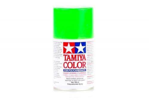 Tamiya Color spray paint for polycarbonate, vibrant green can, model kit accessory