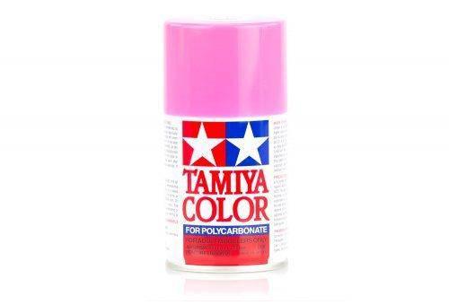 Tamiya Color pink spray paint for polycarbonate models, hobbyist craft supply