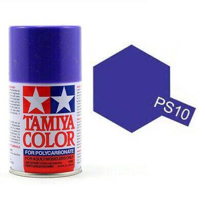 Tamiya PS10 purple spray paint for polycarbonate model kits, vibrant color swatch shown
