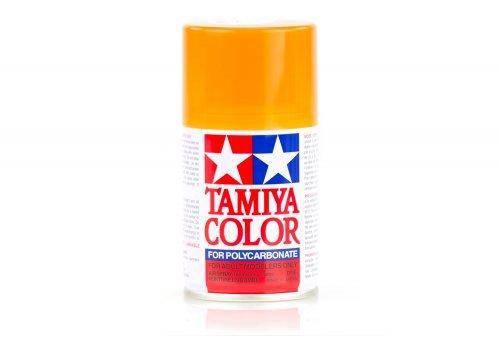 Tamiya Color spray paint for polycarbonate, vibrant orange can, ideal for model kits and hobby projects