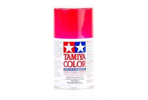 Tamiya Color spray paint for polycarbonate, vibrant pink can, model kit accessory