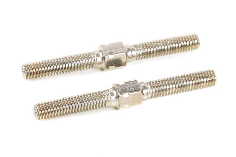 Team Corally 50mm M5 steel turnbuckles 2PCS set for RC suspension alignment and upgrades