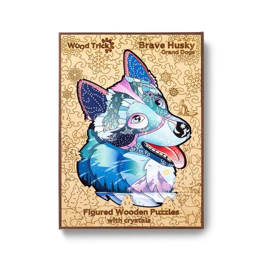 WoodTrick - Brave Husky Puzzle - Aussie Hobbies 