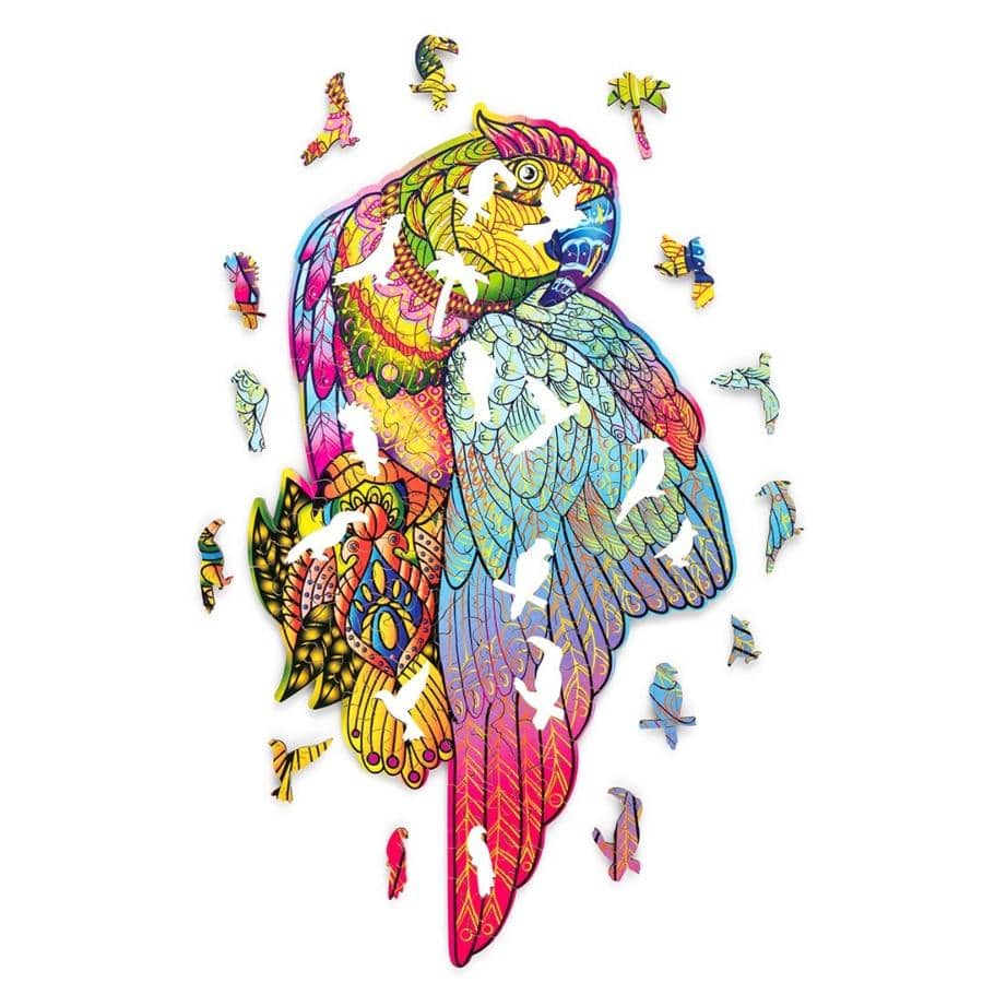 WoodTrick - Bright Parrot Puzzle - Aussie Hobbies 