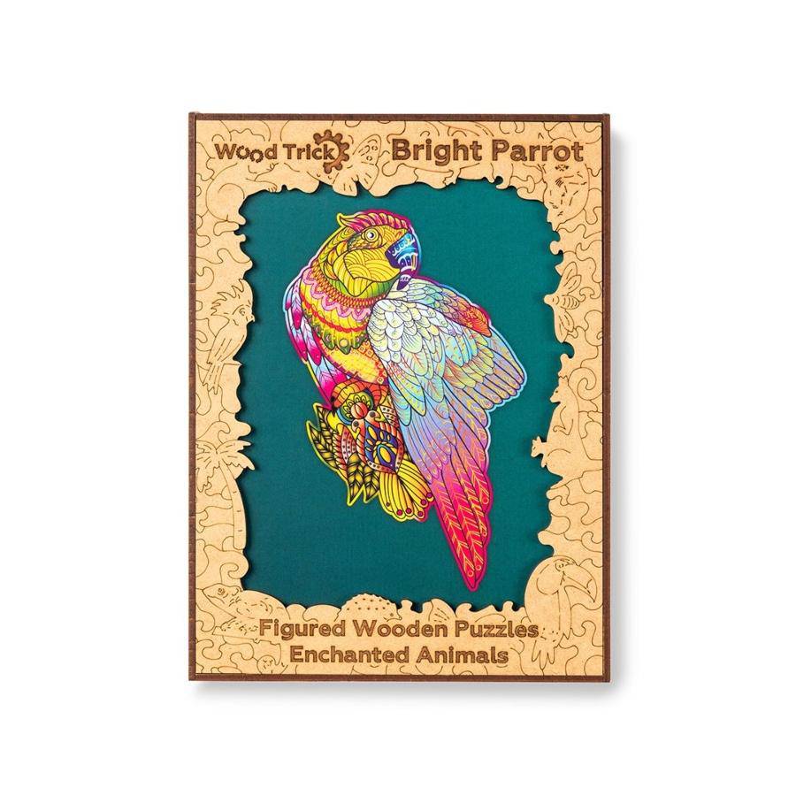 WoodTrick - Bright Parrot Puzzle - Aussie Hobbies 