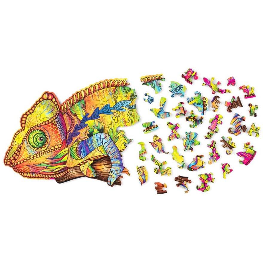 WoodTrick - Colourful Chameleon Puzzle - Aussie Hobbies 