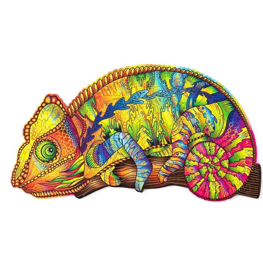 WoodTrick - Colourful Chameleon Puzzle - Aussie Hobbies 