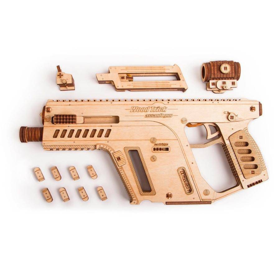 WoodTrick - Assault Gun Wooden Model Kit - Aussie Hobbies 