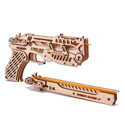 WoodTrick - Cyber Guns Wooden Model Kit - Aussie Hobbies 