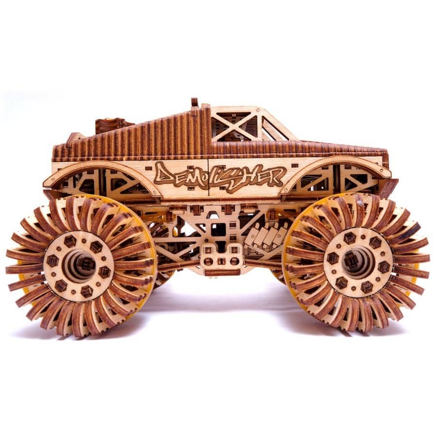 WoodTrick - Monster Truck Wooden Model Kit - Aussie Hobbies 