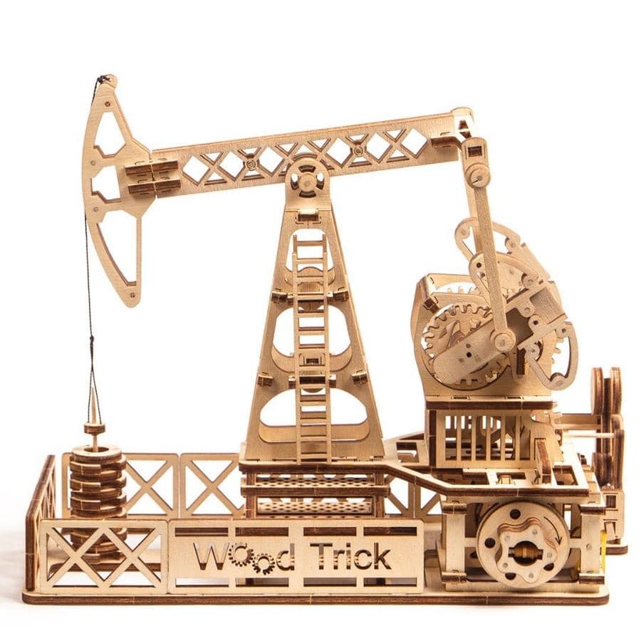 WoodTrick - Oil Derrick Wooden Model Kit - Aussie Hobbies