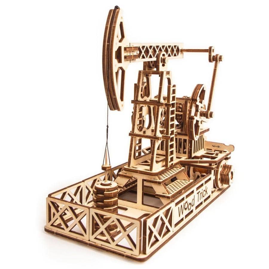 WoodTrick - Oil Derrick Wooden Model Kit - Aussie Hobbies