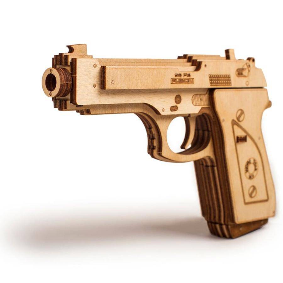 WoodTrick - Set of Guns Wooden Model Kit - Aussie Hobbies 