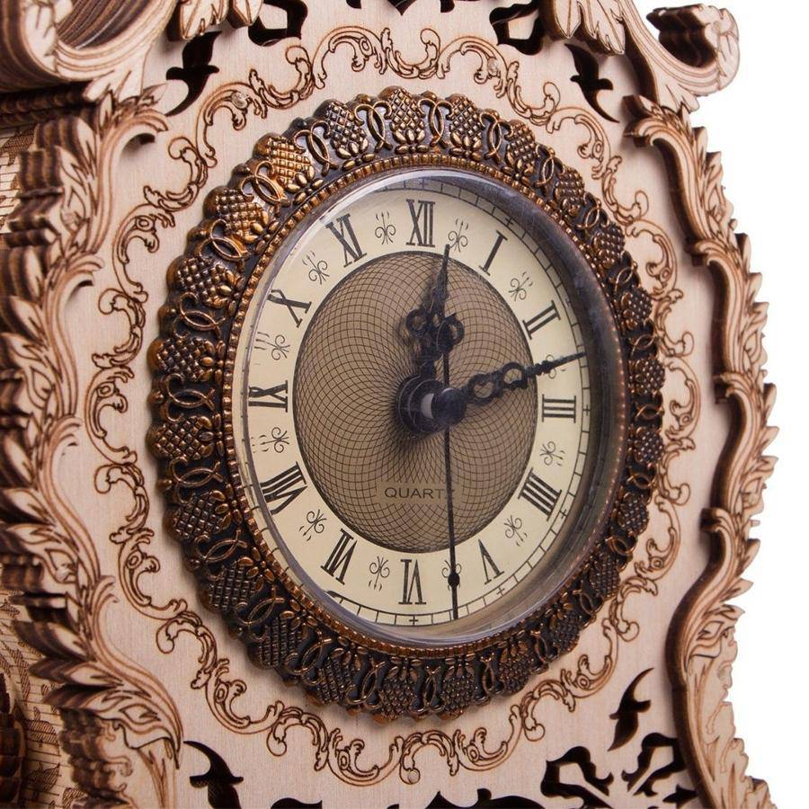 WoodTrick - Vintage Clock Wooden Model Kit - Aussie Hobbies 