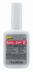 ZAP Rail-Zip 2 Advanced Track Cleaner & Corrosion Inhibitor for model trains, 1 fl oz