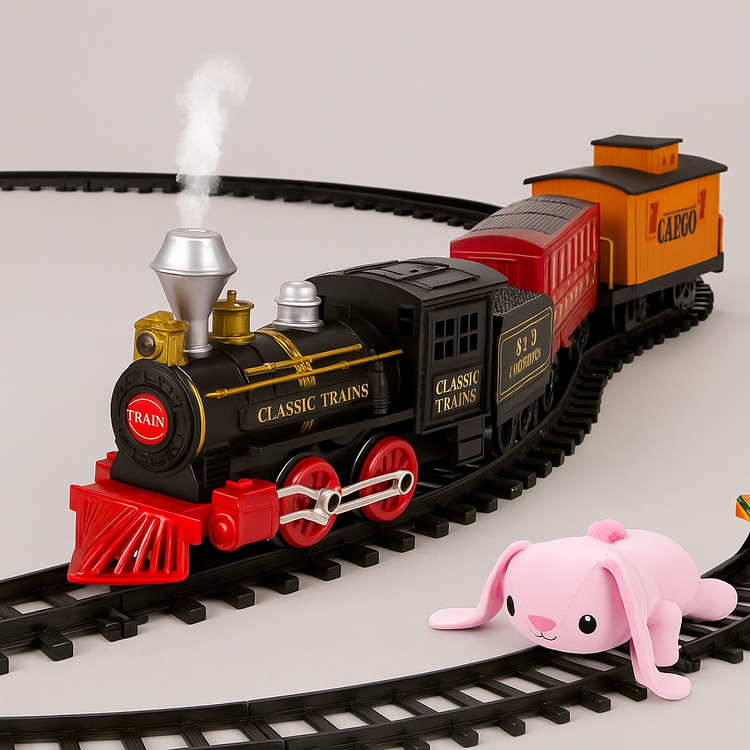 Bright and colourful toy train sets designed for children aged 3 and up