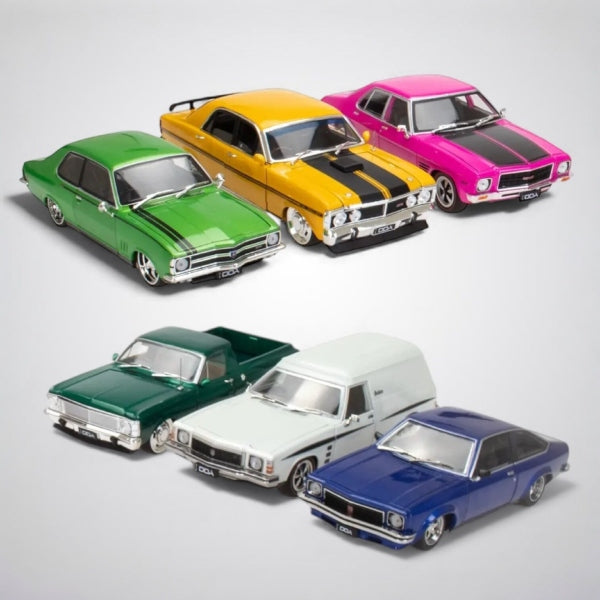 1:24 Aussie motoring icons diecast car bundle by DDA Collectibles sealed set featuring Australian classic vehicles
